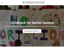 Tablet Screenshot of dcchildcarecollective.org